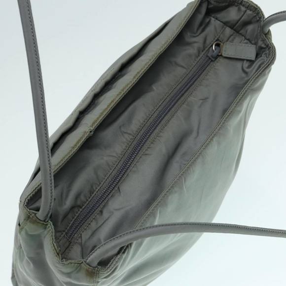 PRADA Tote Bag Nylon Gray Silver Auth bs17648 - Picture 6 of 16
